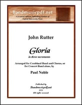 Gloria Concert Band sheet music cover